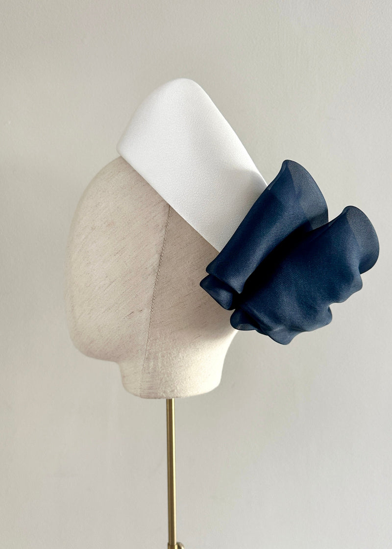 The Halo® Pillbox in Satin with Organza Bow