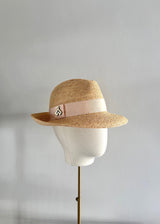Ishtar Trilby Hat in Natural Peddle Straw