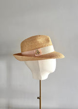 Ishtar Trilby Hat in Natural Peddle Straw