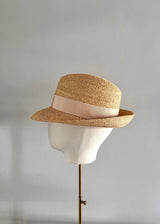Ishtar Trilby Hat in Natural Peddle Straw