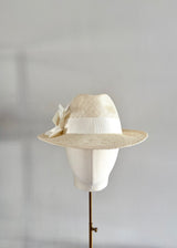 Ishtar Trilby Hat in Ivory Ramie