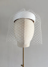 Roma Tailored Pillbox in Crepe with Veiling