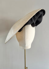 Artemise Hat in Straw with Organza Bows in Natural