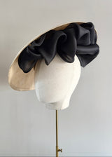 Artemise Hat in Straw with Organza Bows in Natural