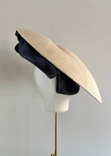 Artemise Hat in Straw with Organza Bows in Natural