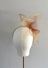 Floral Sculptural Straw Headband