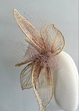 Floral Sculptural Straw Headband