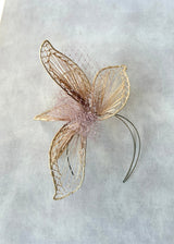 Floral Sculptural Straw Headband