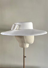 Cynthia Boater Hat in Satin