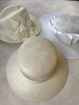 Downturn Straw Cloche Cream