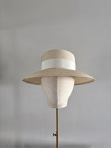 Downturn Straw Cloche Cream