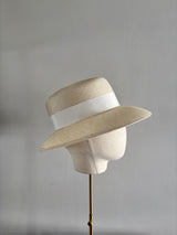 Downturn Straw Cloche Cream