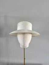 Downturn Straw Cloche Ivory
