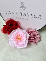 Light Pink Silk Rose Hair Comb