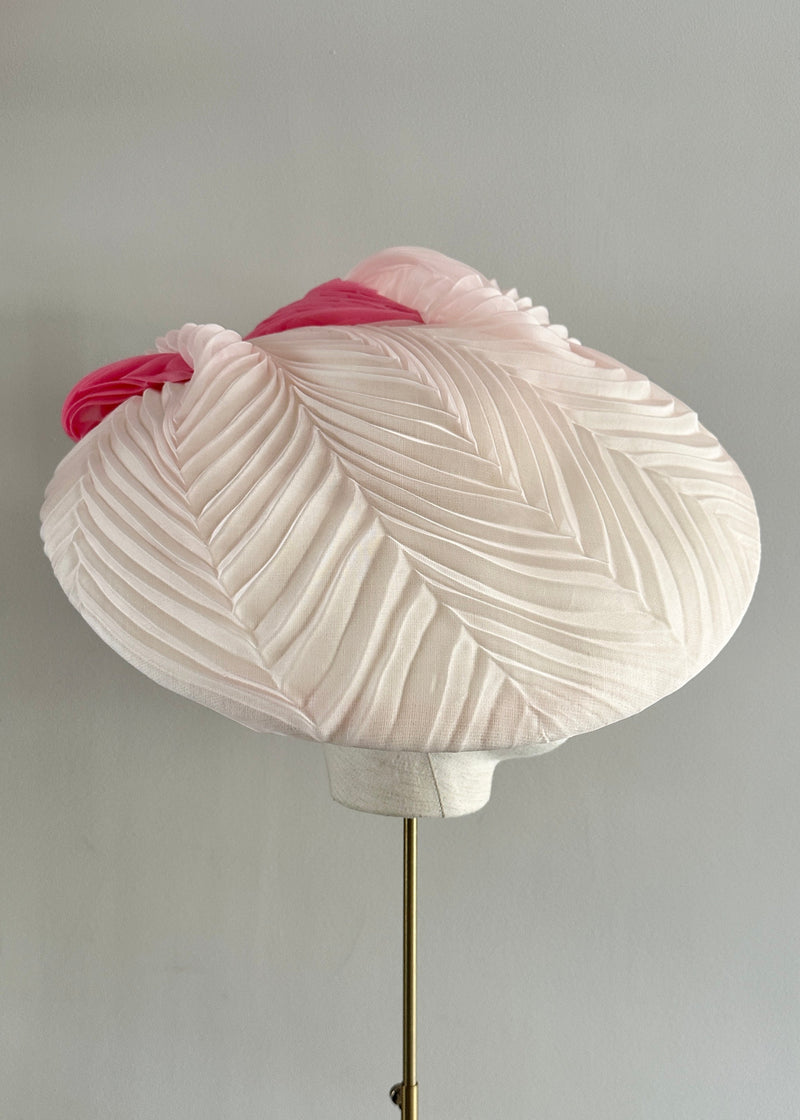 Hersilia Hat in Organza in Pink