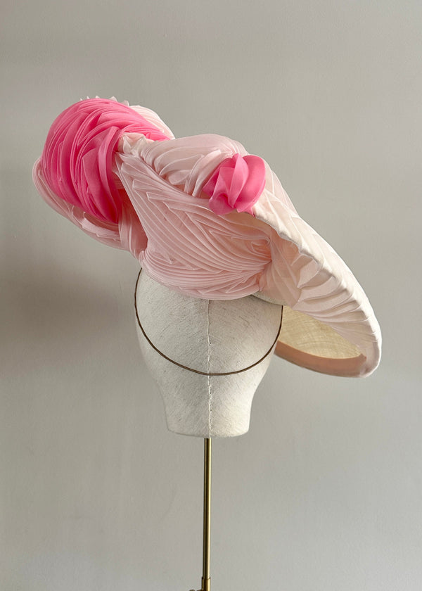 Hersilia Hat in Organza in Pink