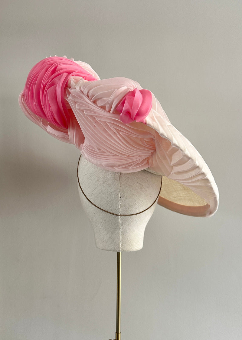Hersilia Hat in Organza in Pink
