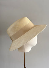 Downturn Fine Straw Cloche Hat