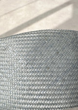 Rhea Pillbox in Straw in Blue