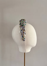 Textured Headband with Iridescent Detailing