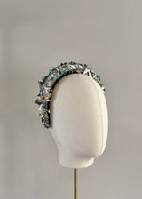 Textured Headband with Iridescent Detailing