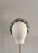 Textured Headband with Iridescent Detailing