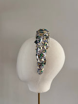 Textured Headband with Iridescent Detailing