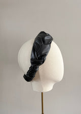 Faux-Leather Plaited Headband