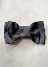Black Grosgrain Layered Clip