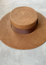 Nete Boater in Panama in Brown