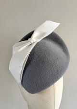 Persephone in Felt with Satin and Organza Bow