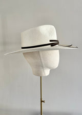 Damona Hat in Panama Straw in Ivory