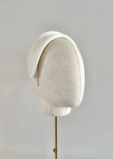 Diana Velvet Headband in Ivory