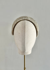 Diana Beaded Headband in Ice