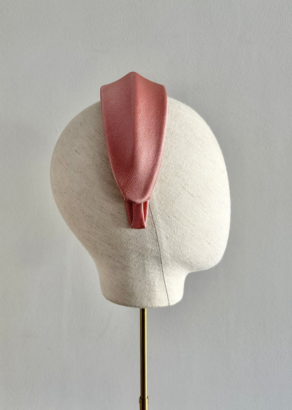 Diana Satin Headband in Rose