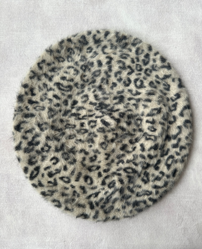 Beret in Animal Print