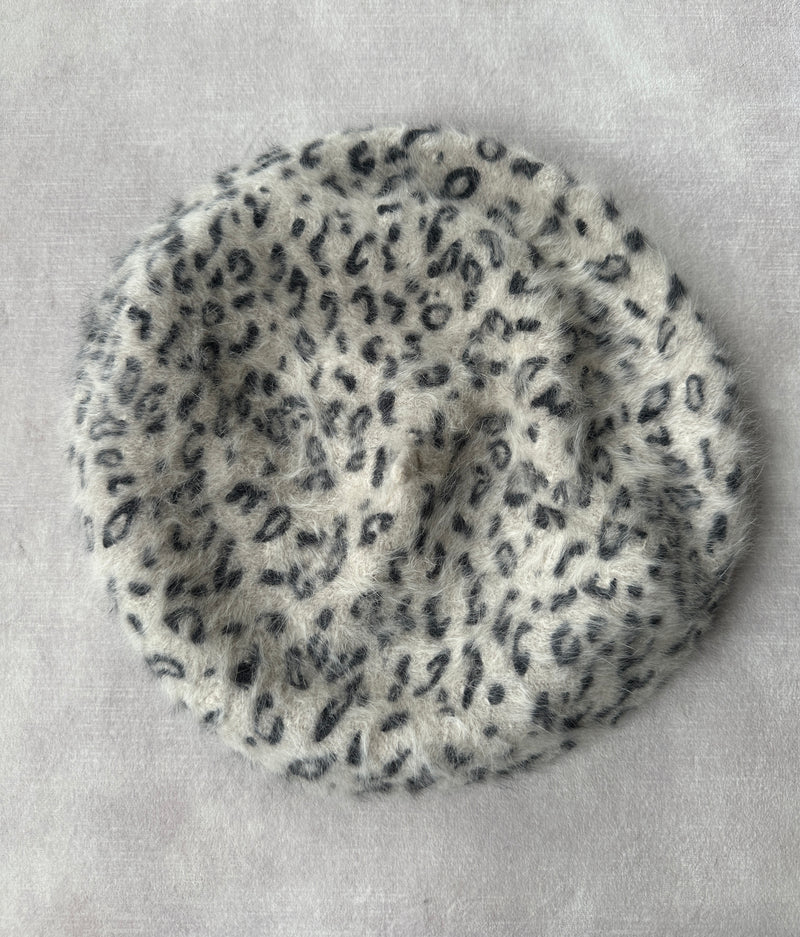 Beret in Animal Print