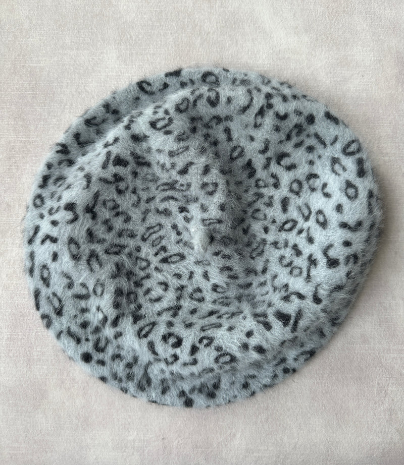 Beret in Animal Print