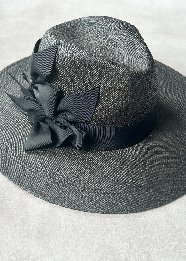 Maria Panama Fedora with Bows