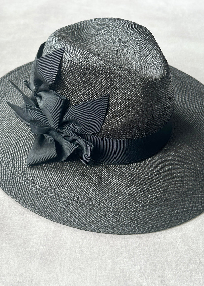 Maria Panama Fedora with Bows