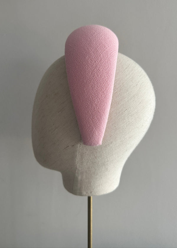 Hebe Crepe Headband in Blossom Pink
