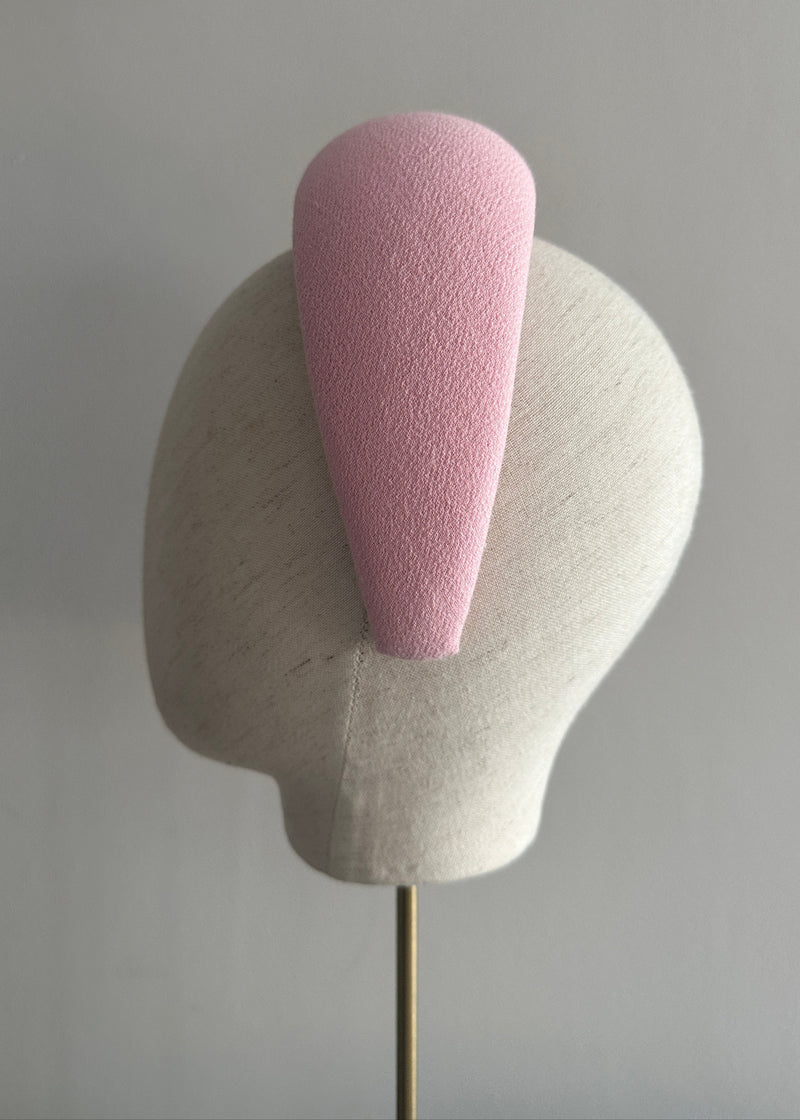 Hebe Crepe Headband in Blossom Pink