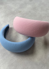 Hebe Crepe Headband in Blossom Pink
