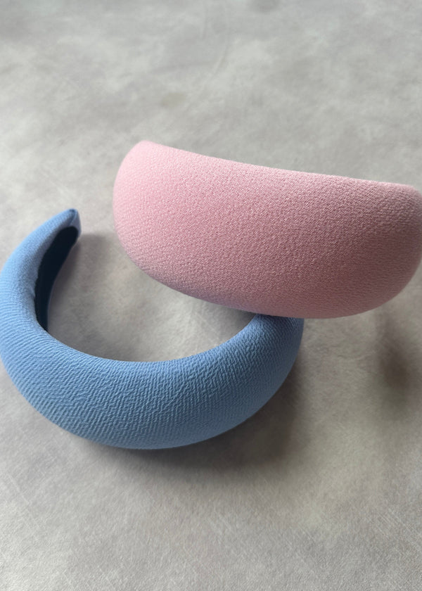 Hebe Crepe Headband in Blossom Pink