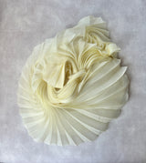 Sol Hat with Organza Pleats in Yellow