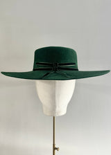 Boater in Luxury Felt in Green