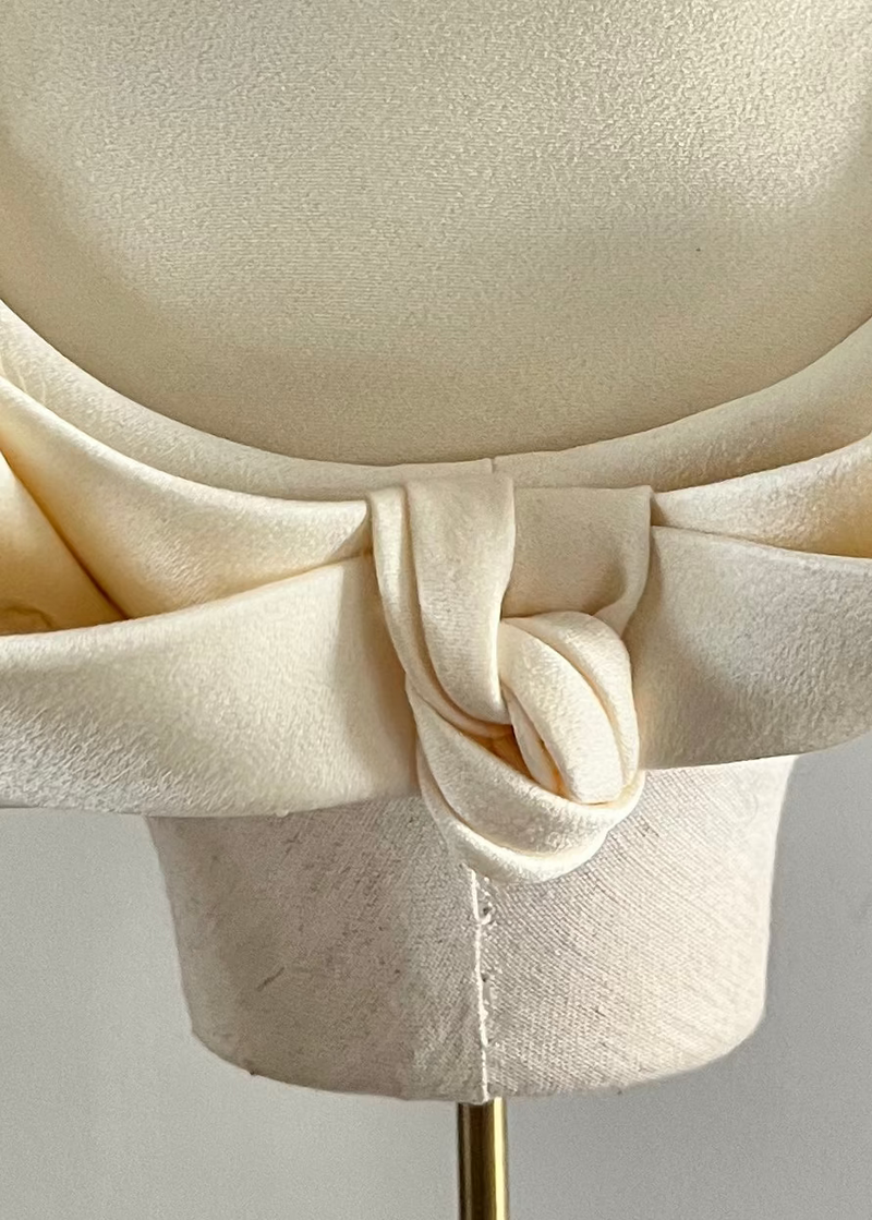 The Satin Halo® Pillbox with Crushed Bow