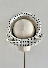 The Halo® in Silk in Black and White Polka Dot