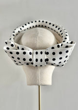 The Halo® in Silk in Black and White Polka Dot
