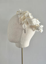 Bridal Leaves Curling Headpiece with Pearls